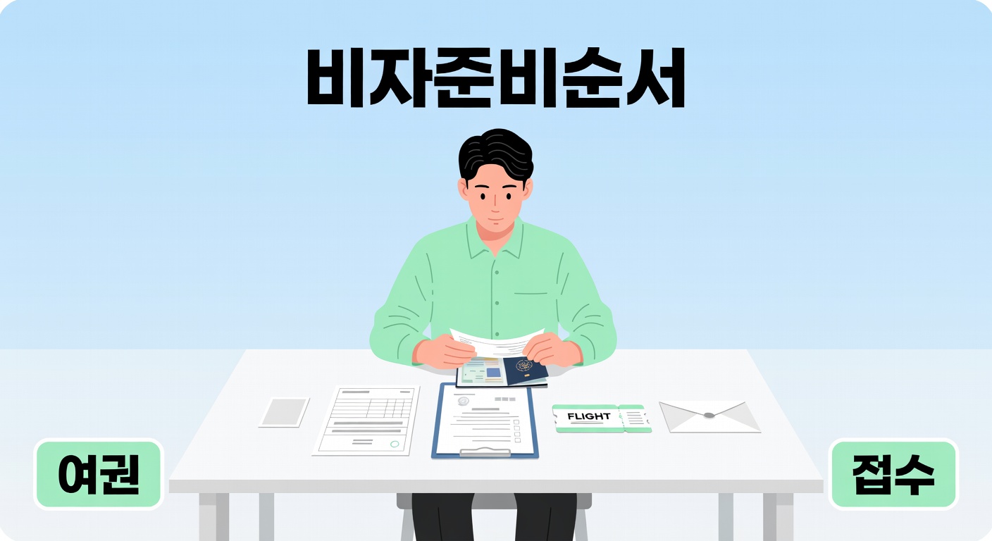 해외여행 비자 서류 준비 순서 — 반려 없이 통과하는 체크리스트